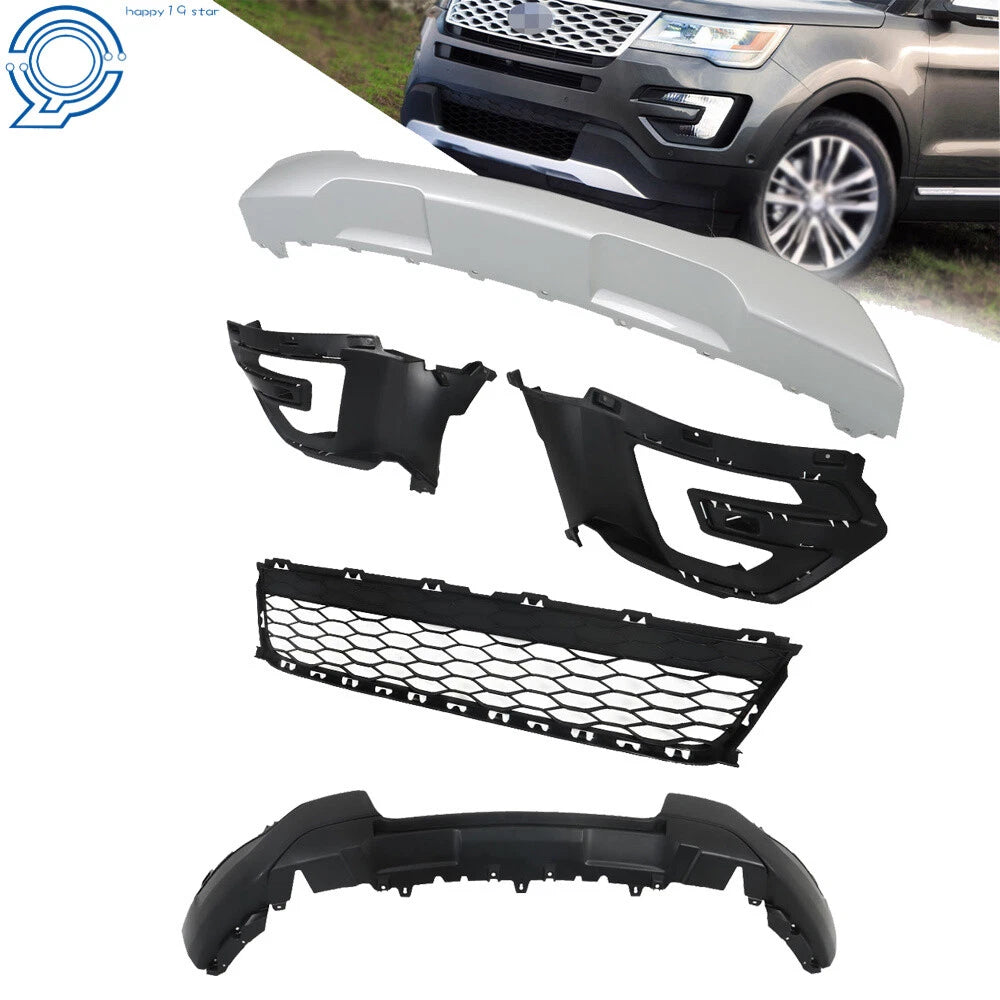 Lower Front Bumper Cover Grille Trim for Ford Explorer (2016–2017)