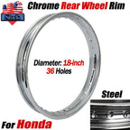 Steel Rear Wheel Rim 18" 36 Hole for Honda CB160 CB250 CB350 XL175 SL350 (1965–1978)