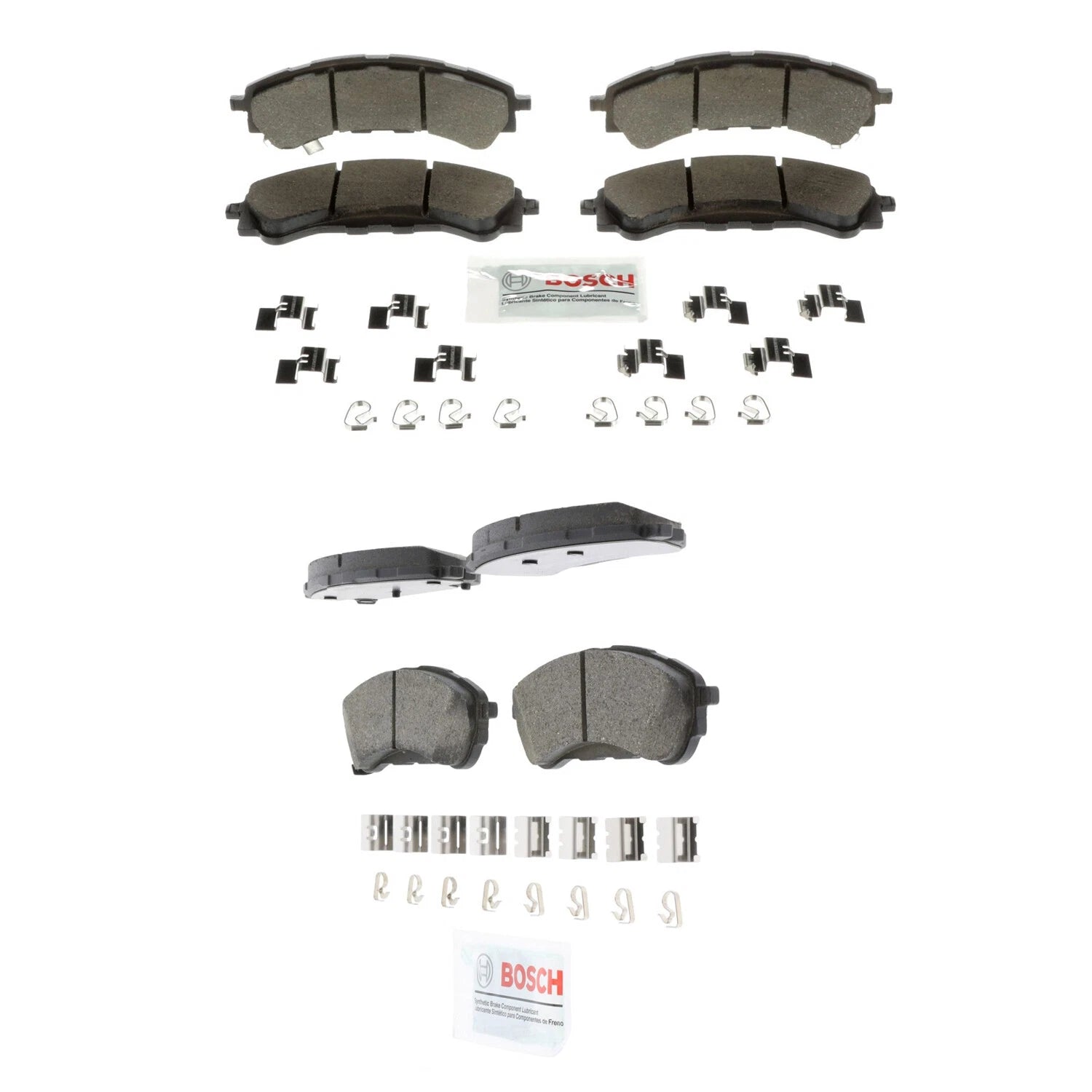 Set of 4 Bosch Quietcast Ceramic Disc Brake Pads for Ford Ranger (2019–2023)