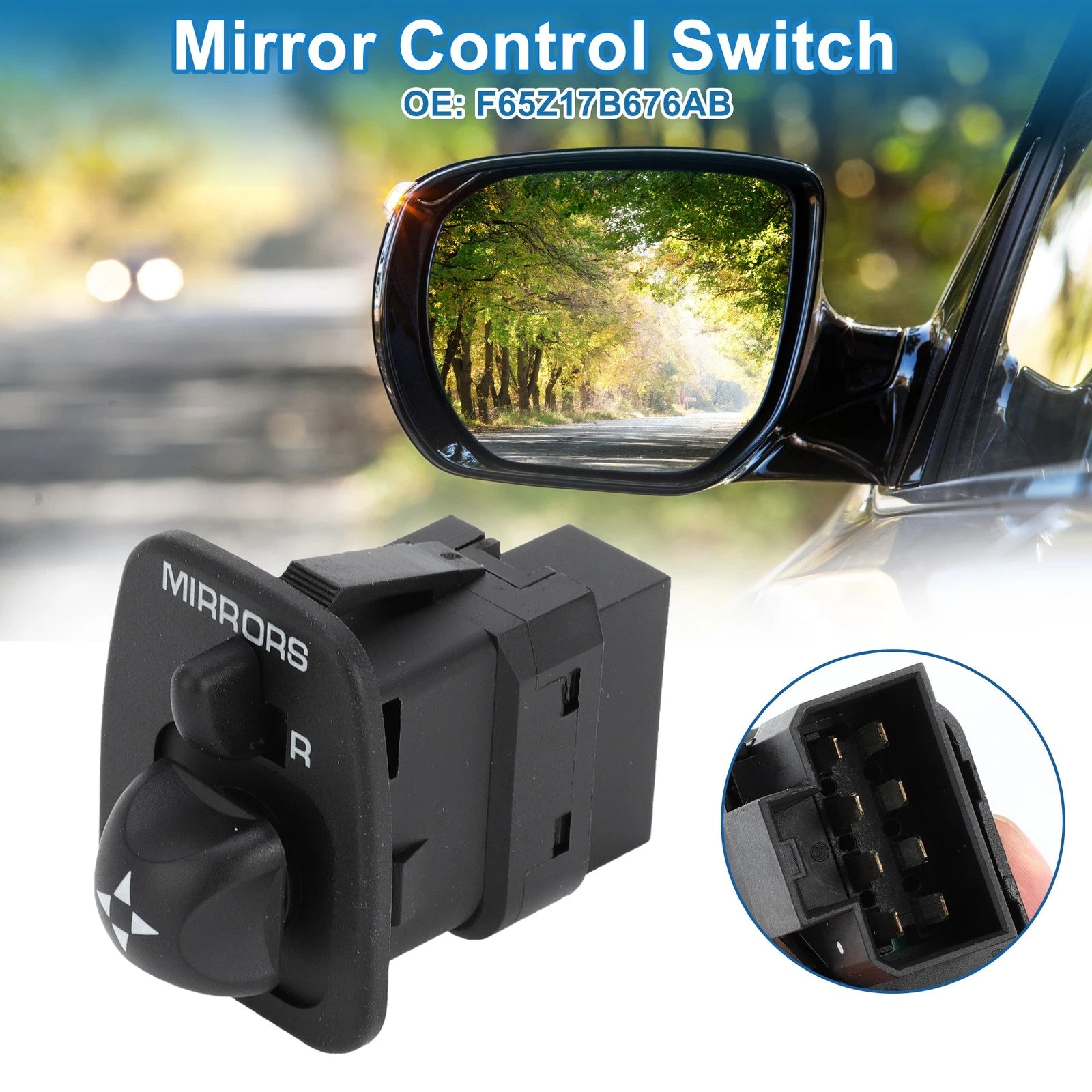 Car Mirror Switch No.F65Z17B676AB for Ford Escort/Excursion/Expedition (1997–2002)