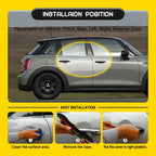 Set of 4 Black Door Handle Covers for MINI Cooper F55 F60 (2014–2024)