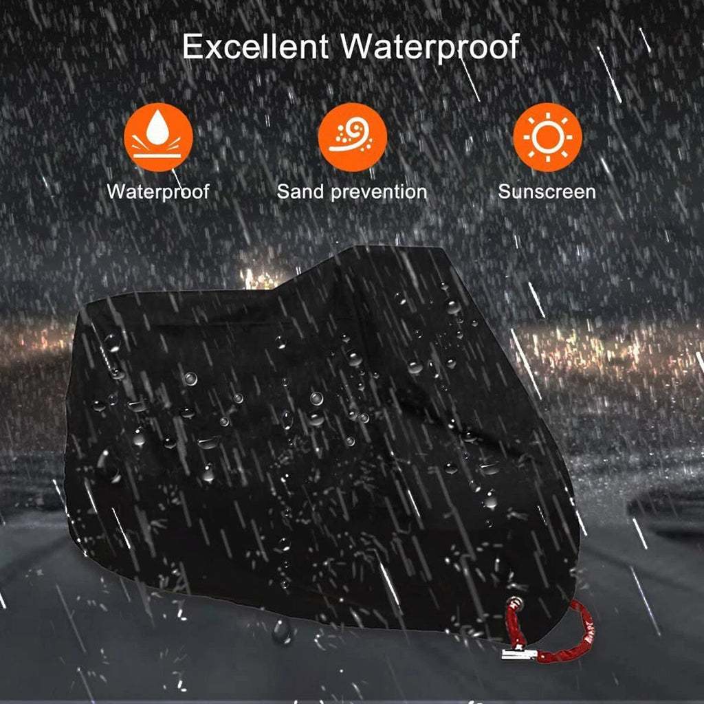Motorcycle Cover for L-3XL (Winter, Waterproof, Outdoor Storage)