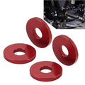 4X Red Saddlebag Crash Bar Decorative Spacer for Harley Softail Road Glide