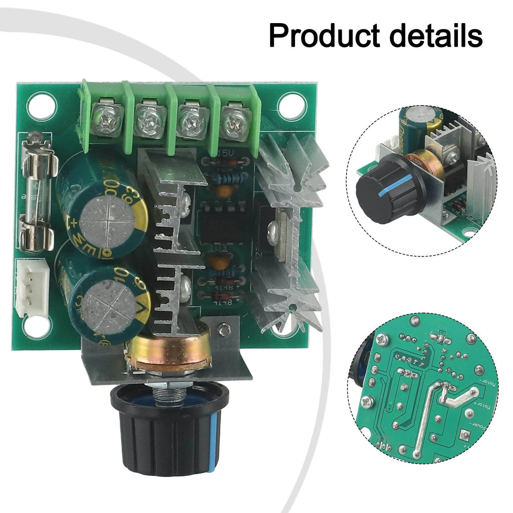 PWM Regulator 10A DC with Adjustable Potentiometers for Automotive Use