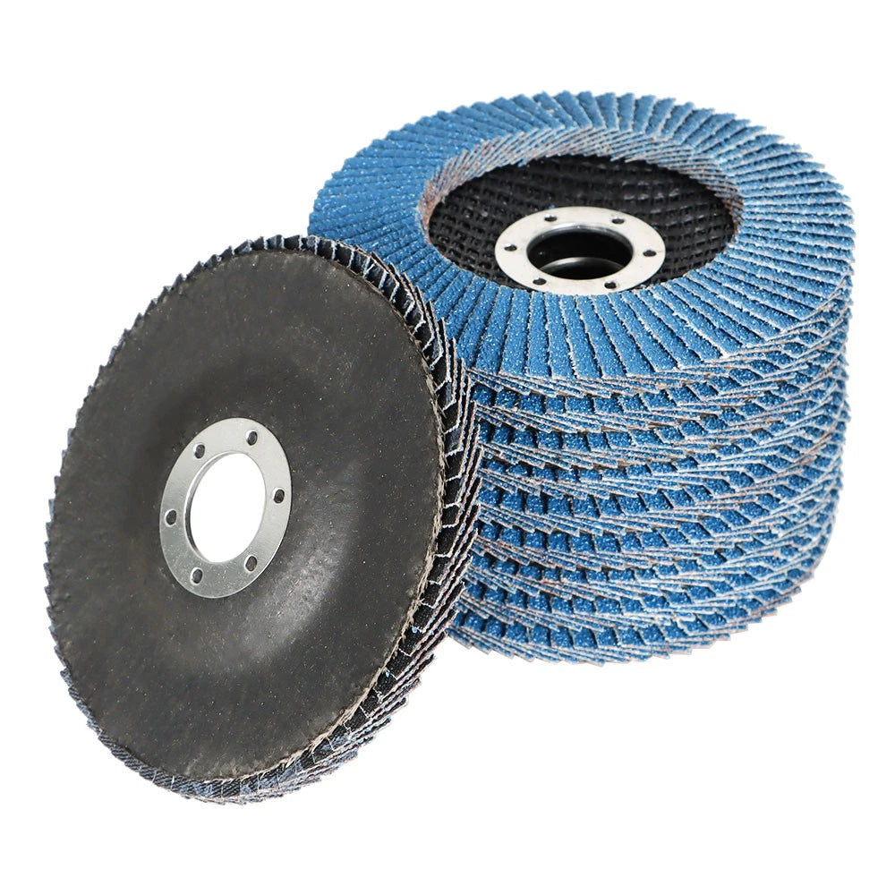 Set of 200 Flap Discs 4.5" 40 Grit for Sanding and Grinding