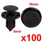 100 Pcs Push Type Mudguard Retainer Clips for Mitsubishi Honda