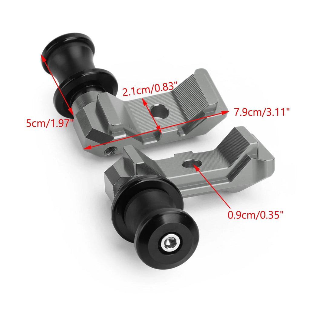 Chain Adjuster Block with Swingarm Spools for Yamaha MT-07 (2014–2018)