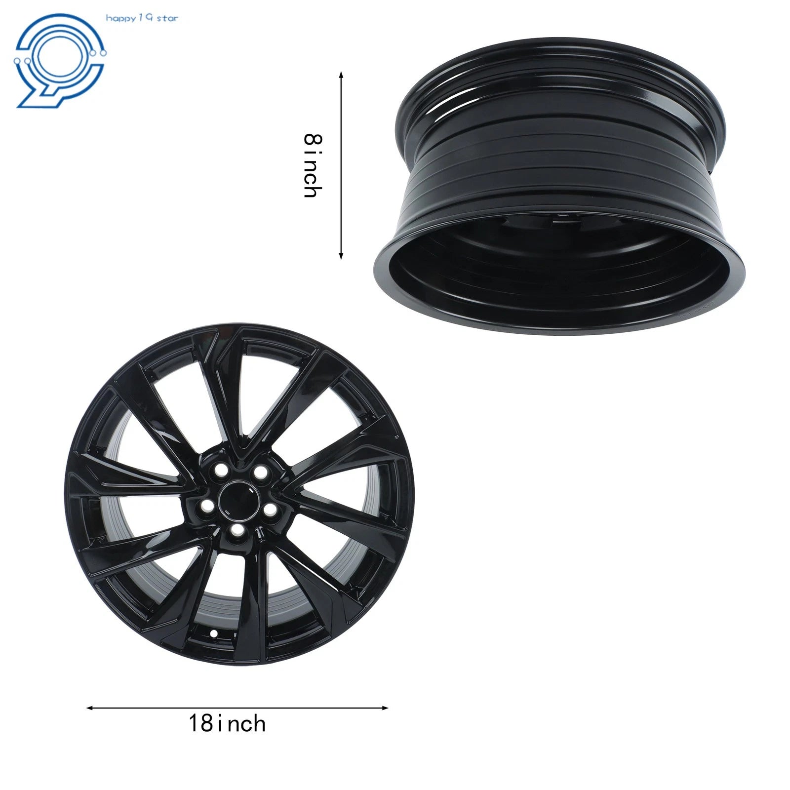 18" Alloy Wheel Rim for Toyota Corolla (2019–2025) Gloss Black