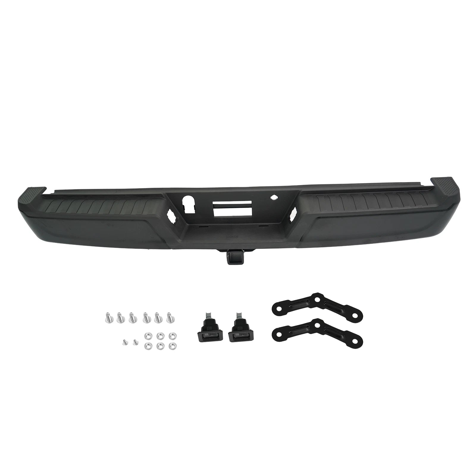 Rear Bumper Assembly for Ford F-150 (2021–2023) W/o Sensor Holes Black