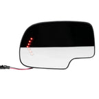 Mirror Glass Heated Turn Signal LH&RH Side for Chevy GMC Cadillac (2003–2007)