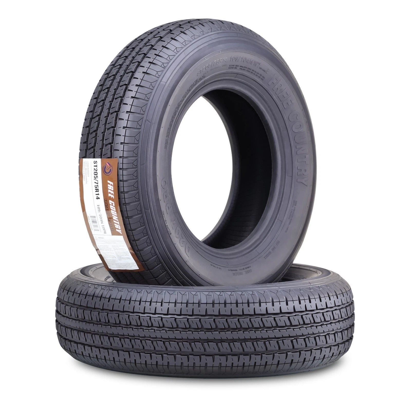 ST205/75R14 10-Ply LR-E Trailer Tire for Free Country