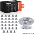 30Pcs 7mm Nylon Cowl Grille Grommet Clips for Subaru 