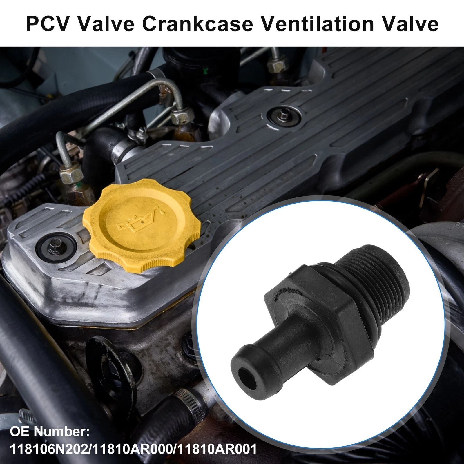 PCV Valve for Nissan Versa (2009–2022) 118106N202/11810AR000