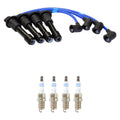 NGK 7mm Wire Set & Bosch Platinum Spark Plug Kit for Mazda Miata (1990–1997)