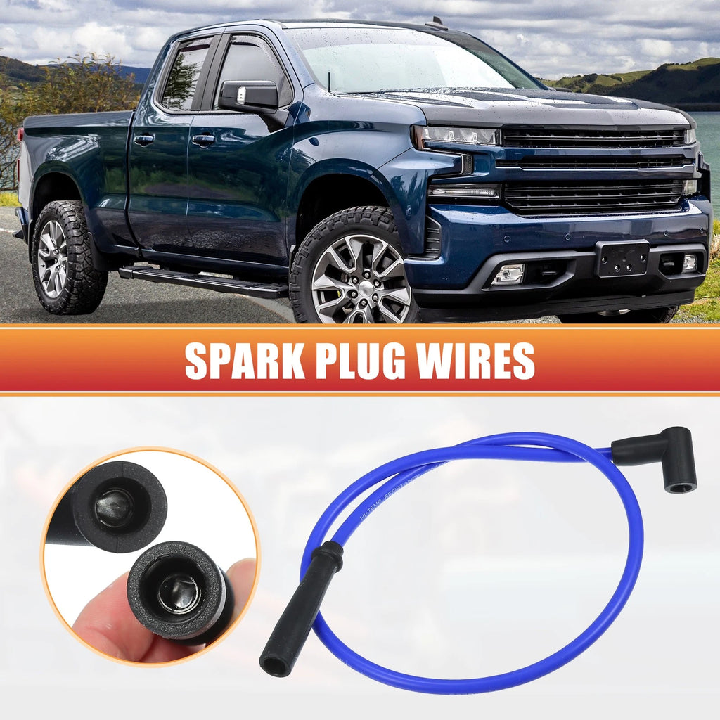 9 Pcs Spark Plug Wire Ignition Coil Cable for Chevrolet SBC BBC 