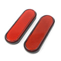 Pair Red Front Fork Leg Reflector Covers for Victory Judge Hammer-S Hard-Ball (2013–2017)