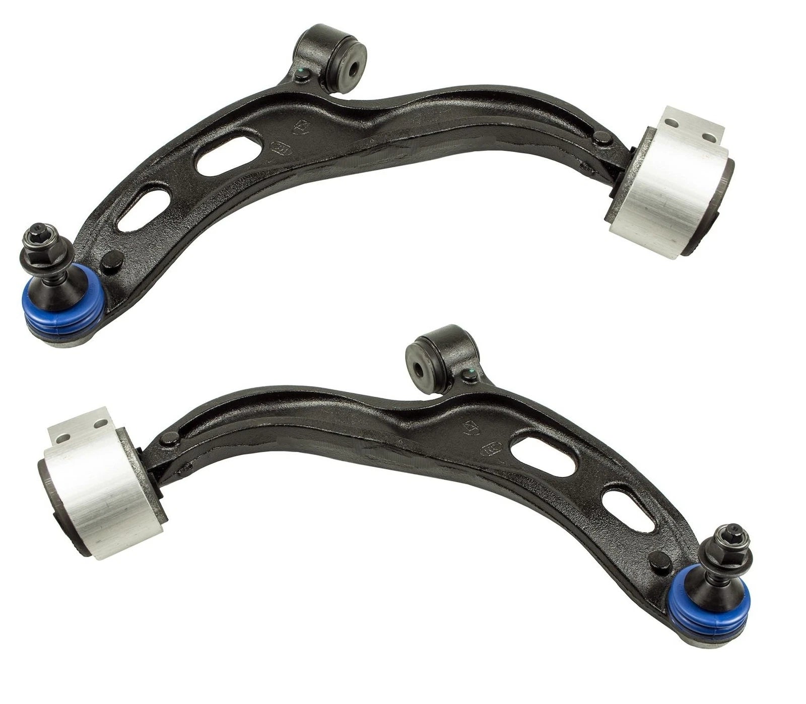 Set of 2 Front Lower Suspension Control Arm and Ball Joint for Mevotech