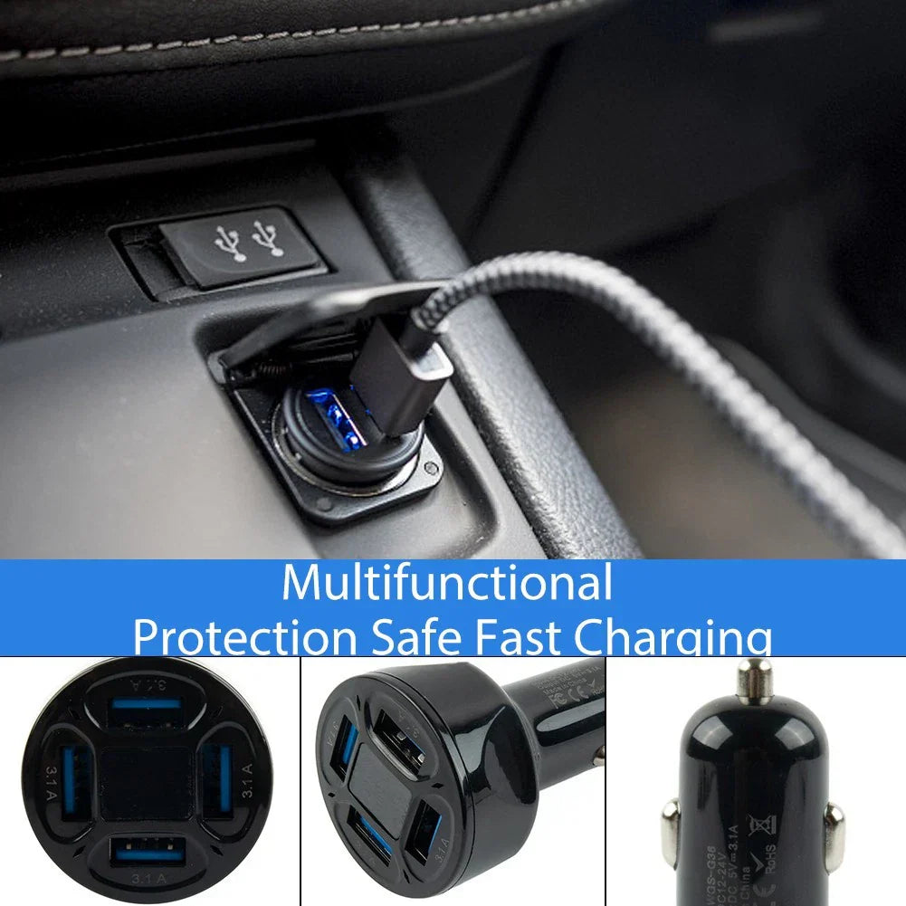 12-24V 3.1A Fast Car Charger for Vehicle