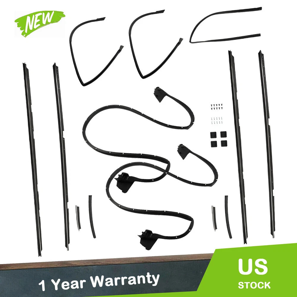 17Pcs Weatherstripping Seal Kit for El Camino Caballero (1978–1987)
