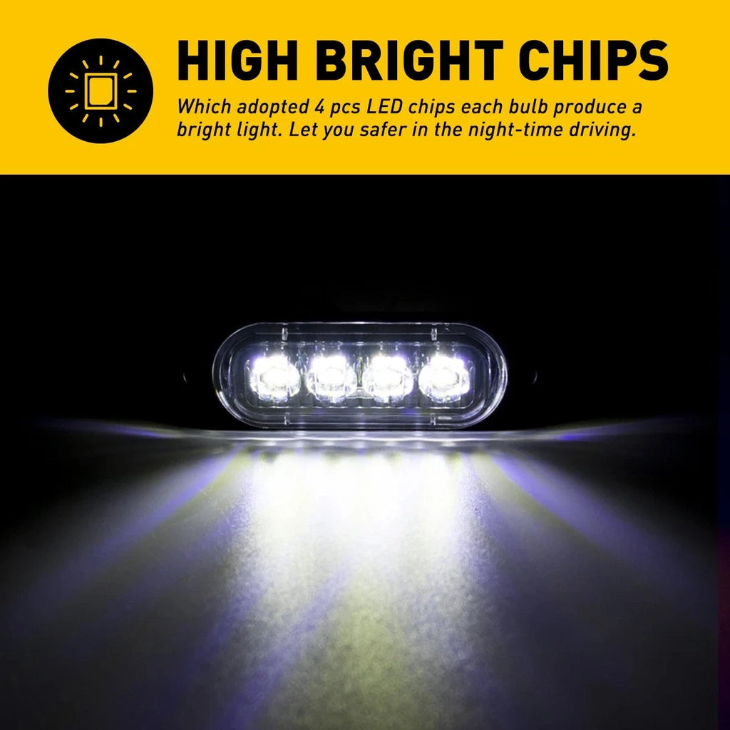 2X AUXITO 9145 9140 H10 LED Fog Driving Light Bulbs 3000K 4000LM
