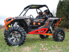 SuperATV Heavy Duty Rock Slider Nerf Bars for Polaris RZR 900/S (2015–2020) Red