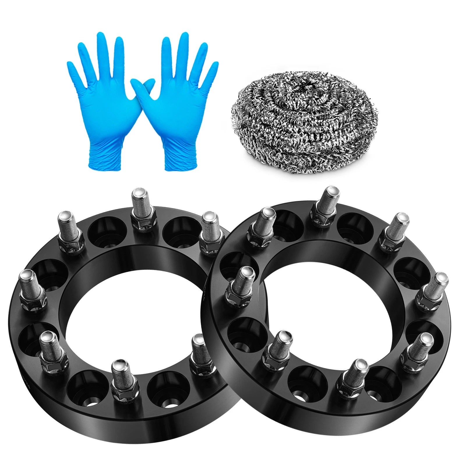 2X 1.5" 8x6.5 Wheel Spacers 9/16" for Ford E-250 F-250 (1988–2013)