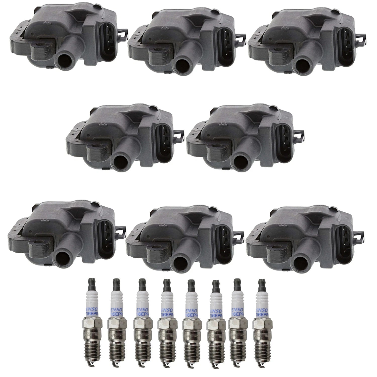 Denso 8 Ignition Coils & Platinum Spark Plugs Kit for P30 P3500 (1990–1997)