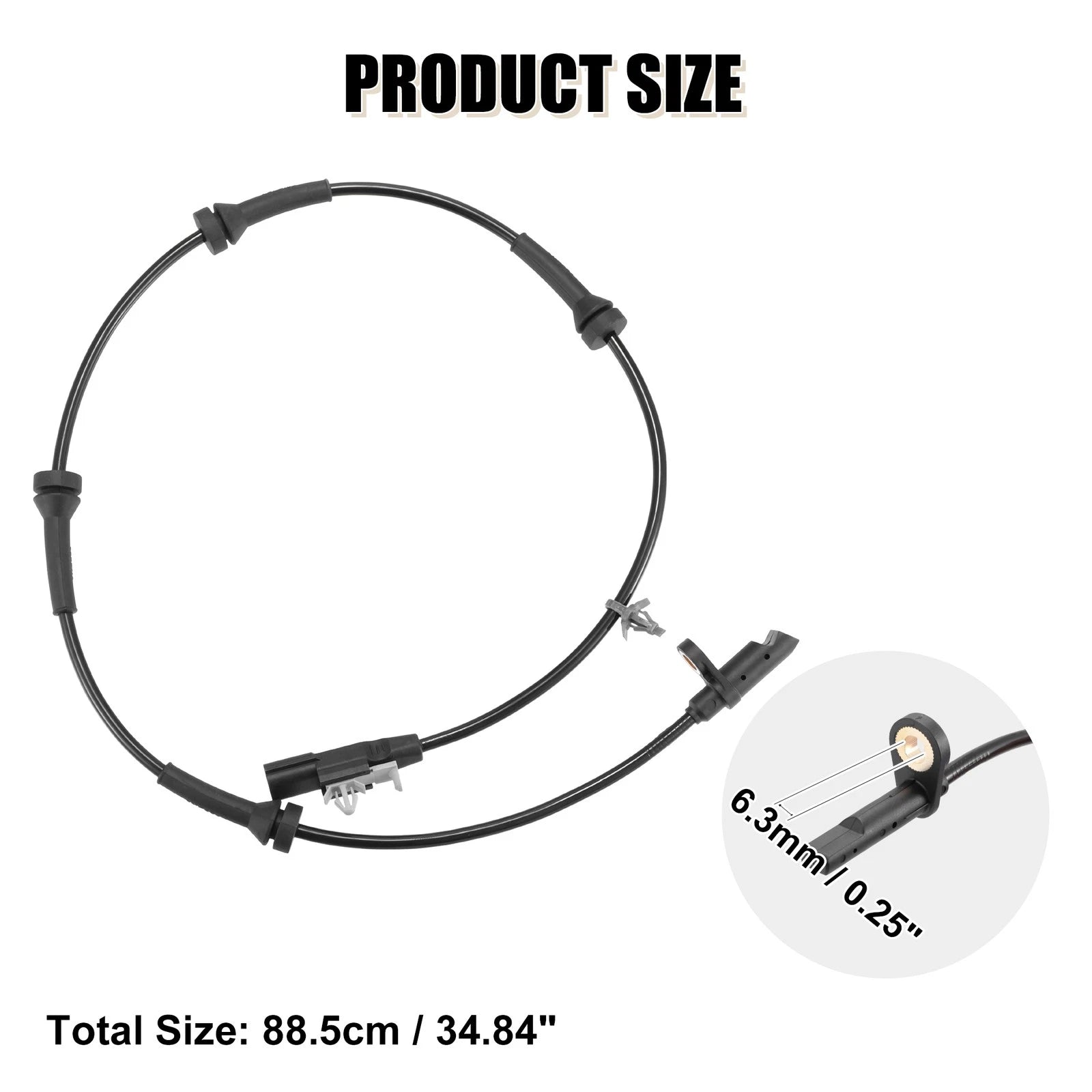 ABS Wheel Speed Sensor Set of 2 for Nissan Rogue (2015–2017) 47900-4CL4A