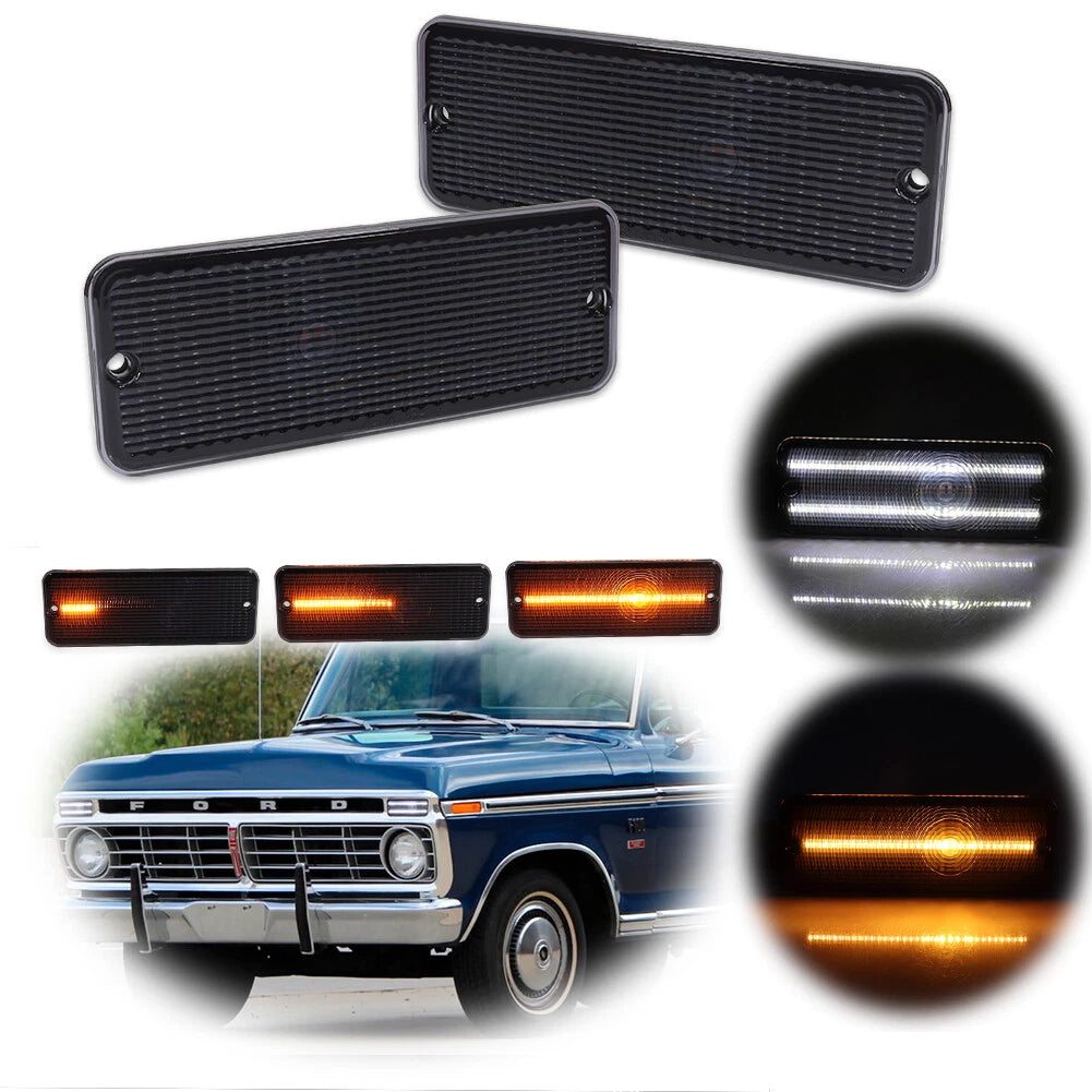 Smoke Switchback LED Parking Signal Light for Ford F-100 (1974–1977)