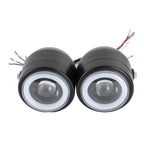 Twin Headlight for Universal Motorcycle (Black)