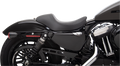 3/4 Solo Seat for Harley-Davidson Sportster (2004–2022) - Black Smooth