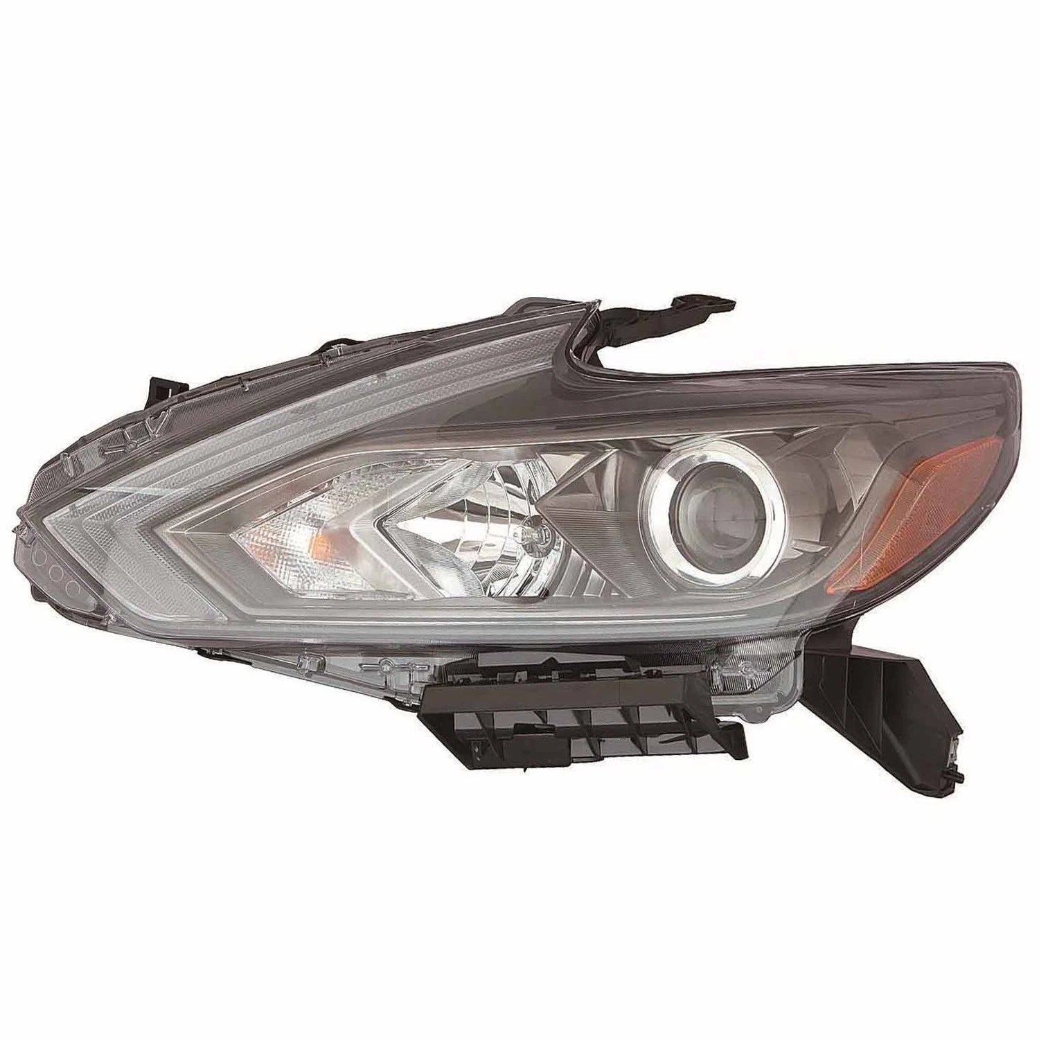 Halogen Headlight Assembly With Black Bezel for Nissan Altima (2016–2018)