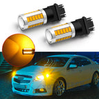 LED 33-SMD Amber Turn Signal Blinker Corner Light Bulbs for 3157/4157/4057 (2007–2017)