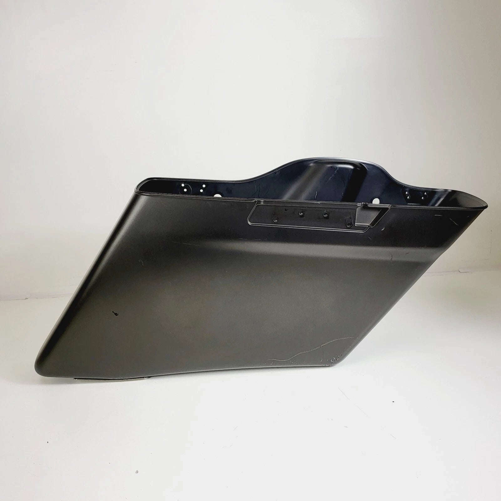 Right Side Stretched Saddlebag for Harley Touring (2014–2022) Rock River Grey Denim