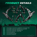 10x Suspension Sway Bar Control Arms Tie Rod End for Honda CR-V (1997–2001)