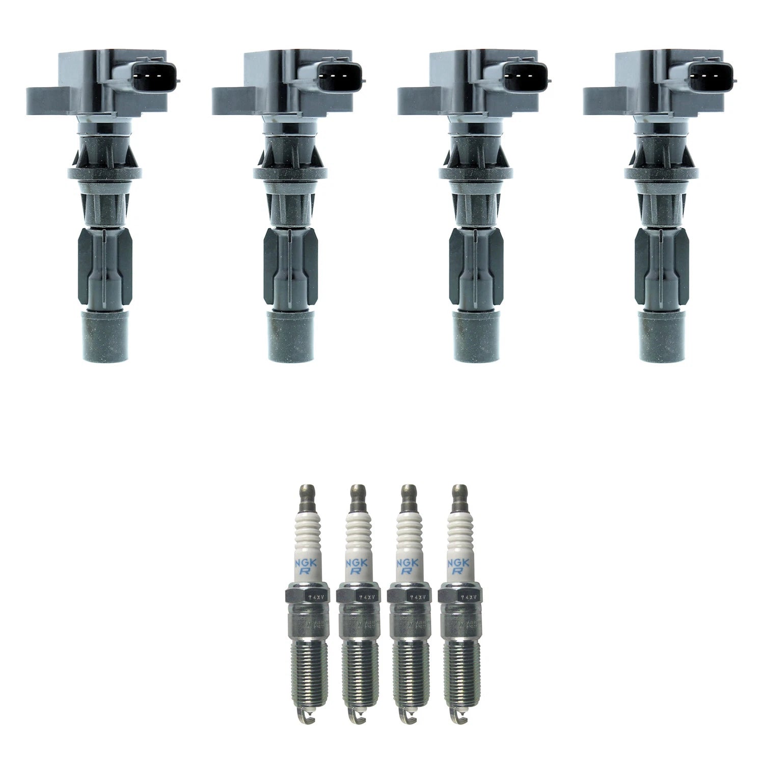 Set of 4 Ignition Coils & NGK Platinum Spark Plugs for MX-5 Miata (2006–2015)