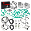 Engine Top End Rebuild Kit for Kawasaki Mule 2500 2510 2520 (STD Piston, Gasket)
