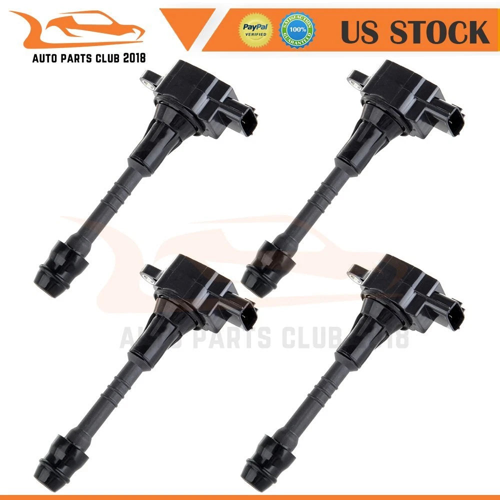 Set of 4 Ignition Coils for Nissan Sentra 1.8L (2000–2006)