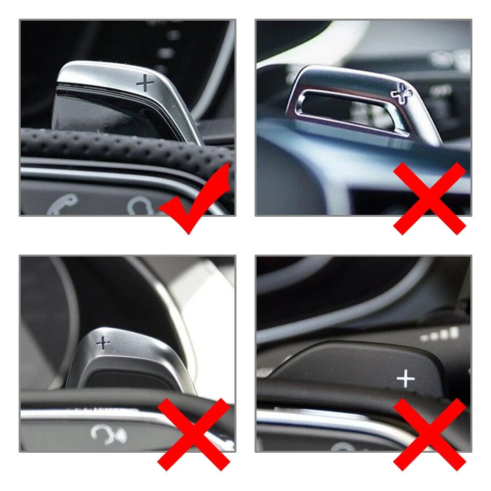 Steering Wheel Shift Paddle Shifter Extension for Audi R8 TT RS (2017–2022) Black
