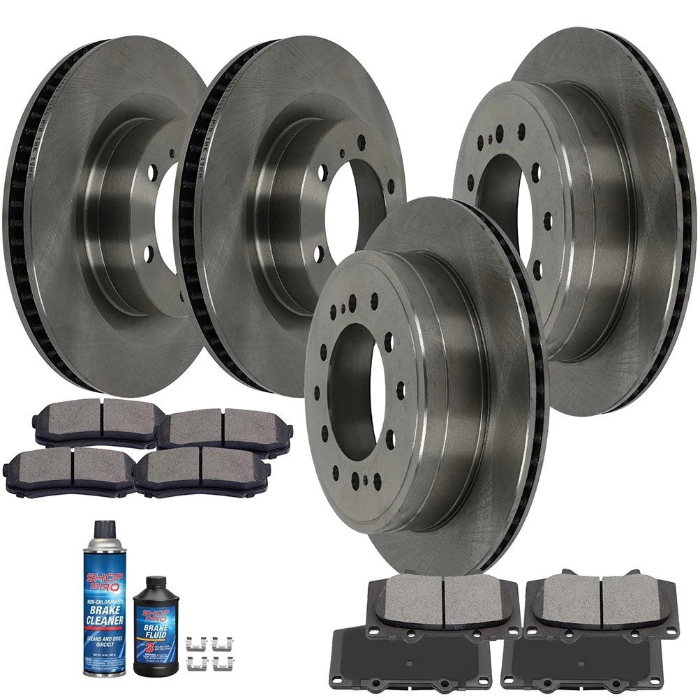 Set of 4 Brake Rotors & Pads for Lexus GX460 (2010–2021)