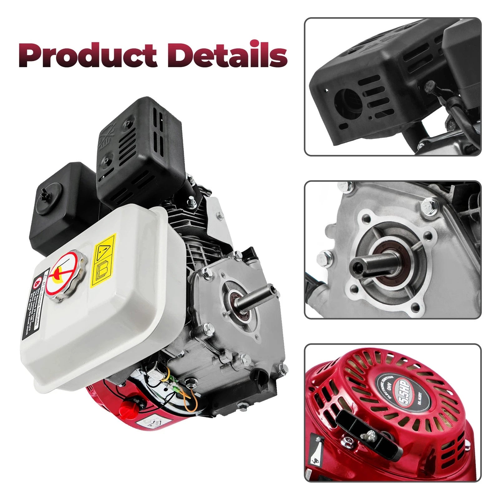 Gas Engine 4 Stroke 5.5HP 168cc Pullstart for Honda GX160