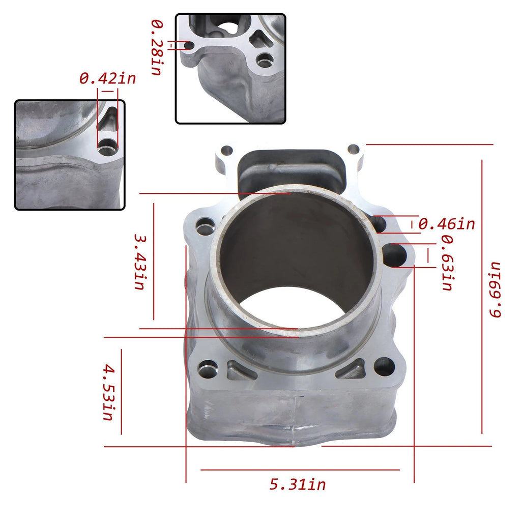 Engine Cylinder for Honda Fourtrax Rancher ES TRX420 (2007–2014)
