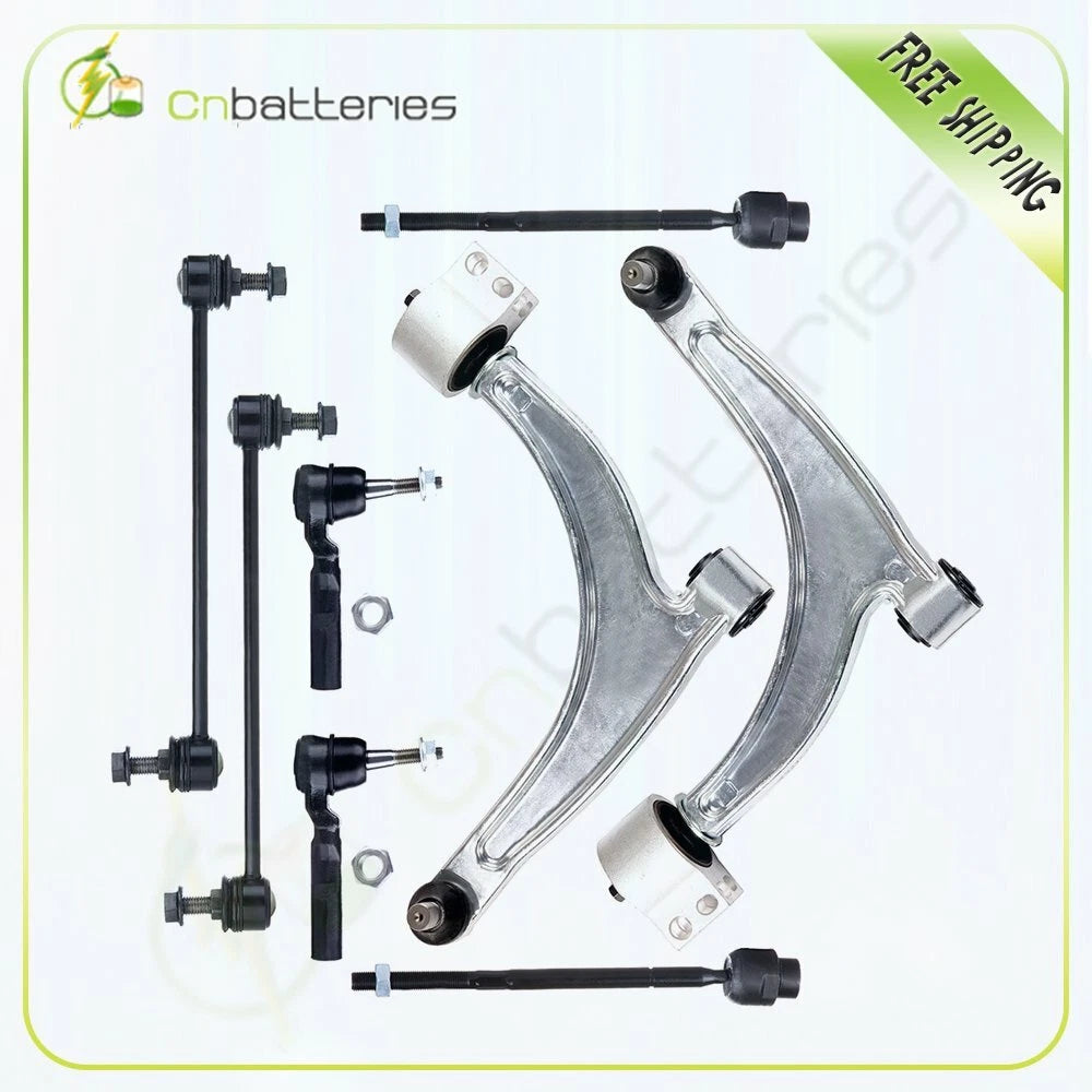 Set of 8 Front Lower Control Arms Tie Rods Sway Bars for Pontiac G6 Malibu (2004–2010)