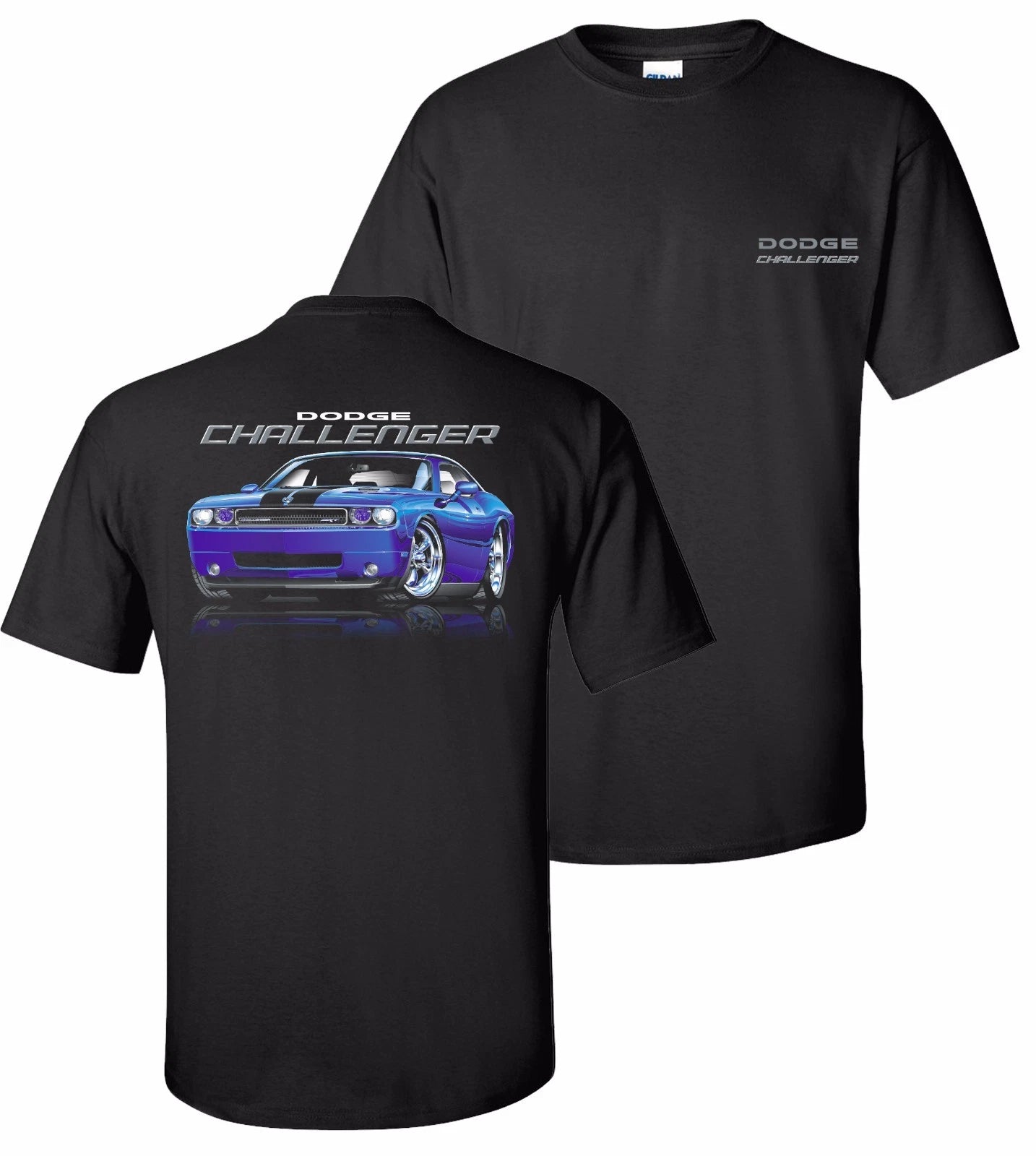 Licensed Black T Shirt for 2008–2017 Dodge Challenger SRT Hemi