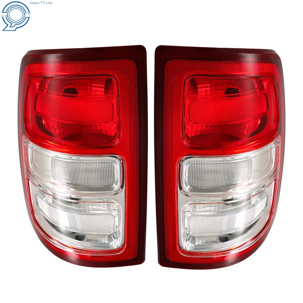 Set of 2 Tail Lights for Dodge Ram 2500 (2019–2022) with Chrome Bezel