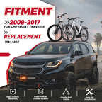 Set of 2 Roof Rack Cross Bars for Chevy Traverse (2009-2017)