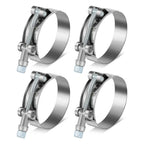 Set of 4 Stainless T-Bolt Clamps for Turbo Exhaust Intercooler