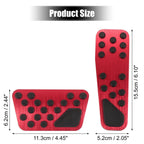 Anti Slip Brake and Gas Accelerator Pedal Cover Kit for Dodge Chrysler 
