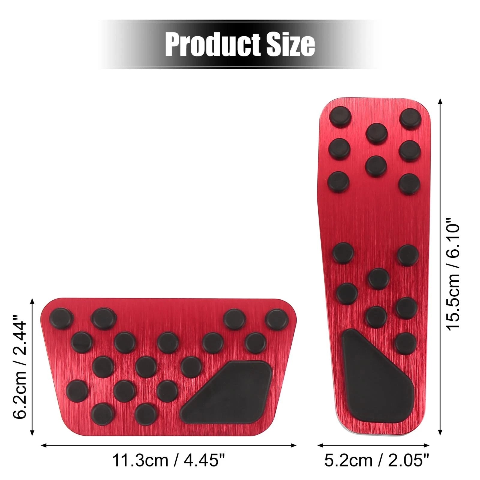 Anti Slip Brake and Gas Accelerator Pedal Cover Kit for Dodge Chrysler 