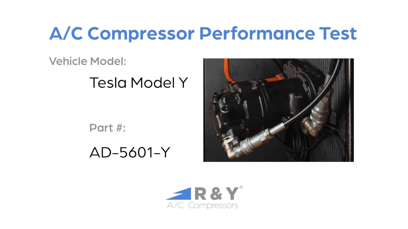 AC Compressor Replacement for Tesla Model Y (2020-2024)
